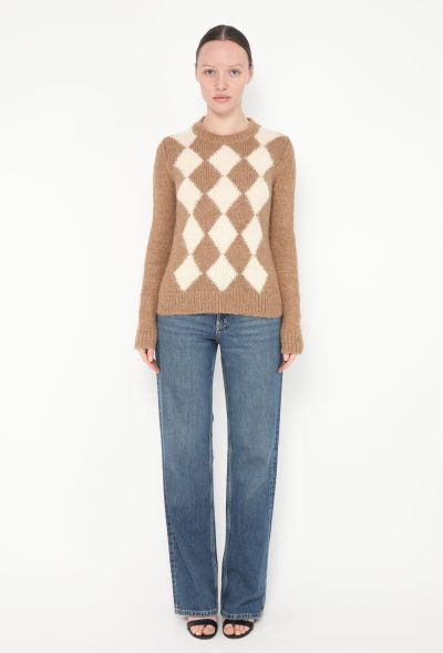 Céline Harlequin Alpaca Knit Sweater - 2 Céline Harlequin Alpaca Knit Sweater - 2