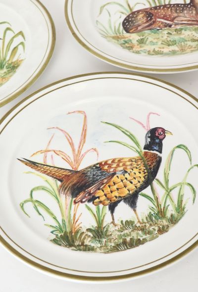 Dior 1950s Hand-Painted Ceramic Plate Set - 2 Dior 1950s Hand-Painted Ceramic Plate Set - 2