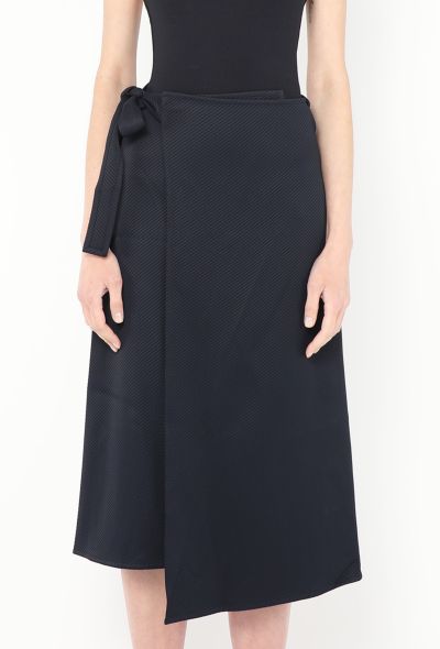 Céline Belted Asymmetrical Wrap Skirt - 2