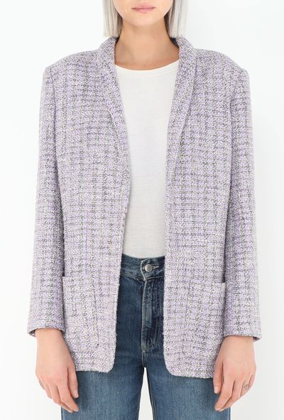 Chanel S/S 2016 Tweed Shawl Blazer - 1