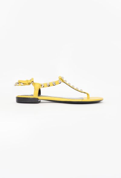 Balenciaga Arena Studded Leather Sandals - 1