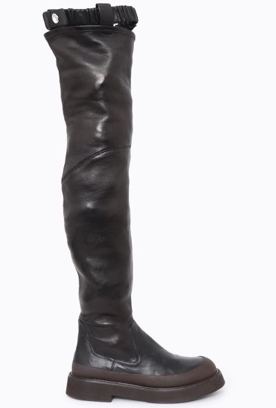 Céline Resort 2017 Thigh-High Leather Boots - 1 Céline Resort 2017 Thigh-High Leather Boots - 1
