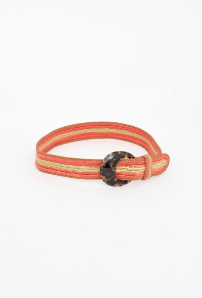                             Vintage Woven Silk Tortoiseshell Belt - 2