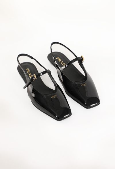 Prada Patent Ballerina Slingbacks, 2025 - 1