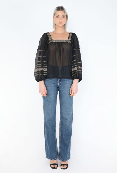 Saint Laurent 1977 Russian Peasant Blouse - 2