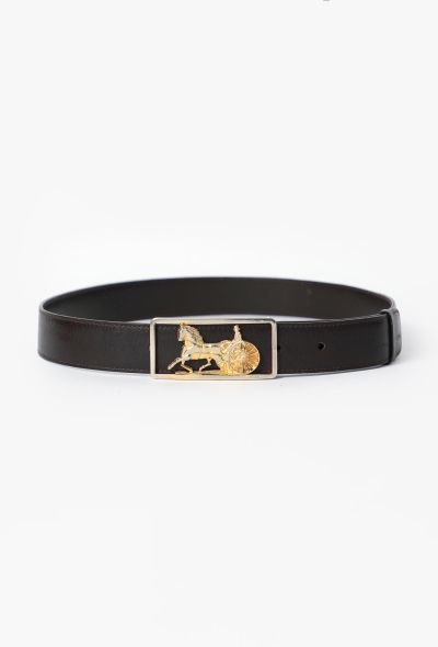 Céline '70s Calèche Leather Belt - 2
