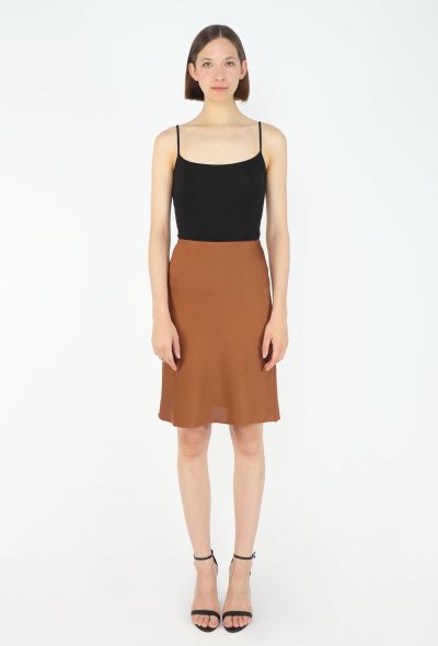 Miu Miu F/W 2025 Ribbed Knit Silk Skirt - 1