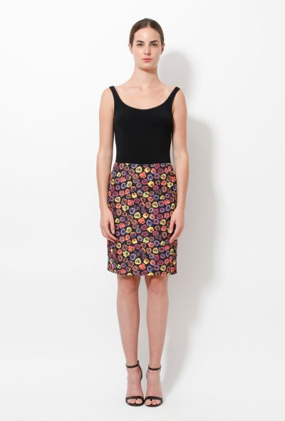                             Dries Van Noten Floral Printed Skirt - 1