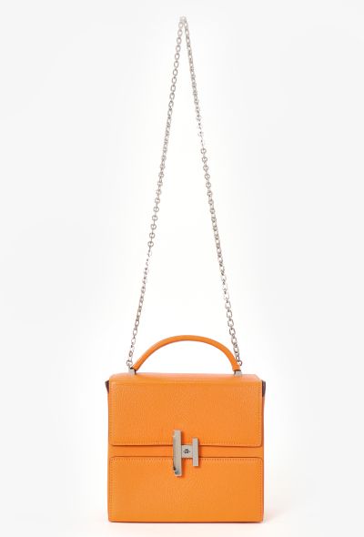 Hermès Abricot Chèvre Mysore Cinhetic Bag - 1