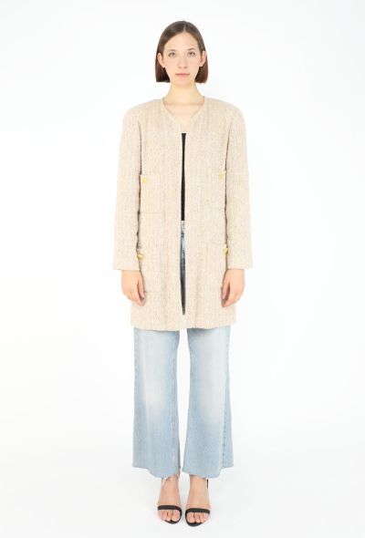 Chanel 1999 Tweed Collarless Jacket - 2