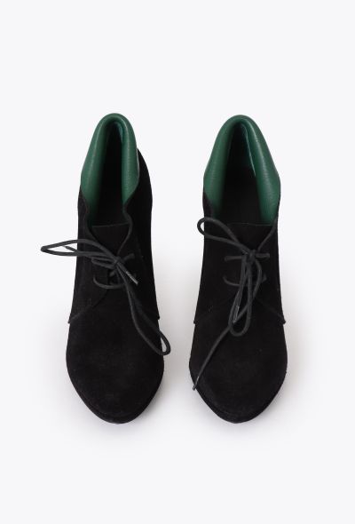 Balenciaga Sculpted Suede Derby Boots - 2 Balenciaga Sculpted Suede Derby Boots - 2