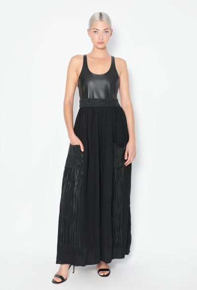 Chloé Resort 2022 Linen Fringe Maxi Dress - 1 Chloé Resort 2022 Linen Fringe Maxi Dress - 1