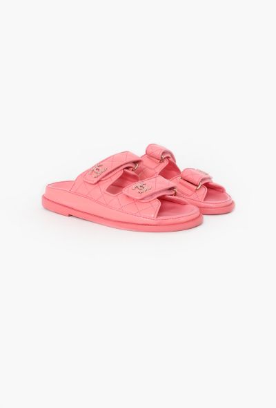 Chanel 2024 Quilted Chainlink 'CC' Sandals - 2
