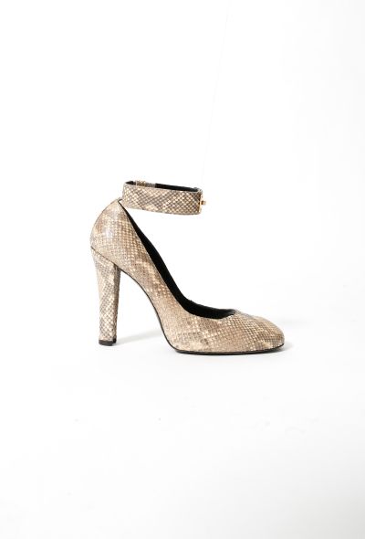 Givenchy Python Ankle Strap Pumps - 1