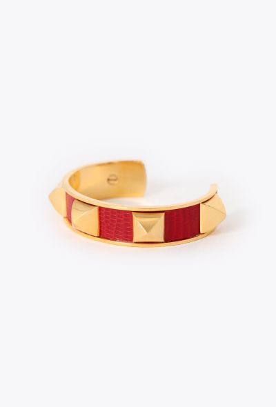 Hermès Vintage Lizard Médor Bracelet - 2 Hermès Vintage Lizard Médor Bracelet - 2