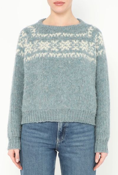 Céline 2022 Fair Isle Knit Sweater - 1 Céline 2022 Fair Isle Knit Sweater - 1