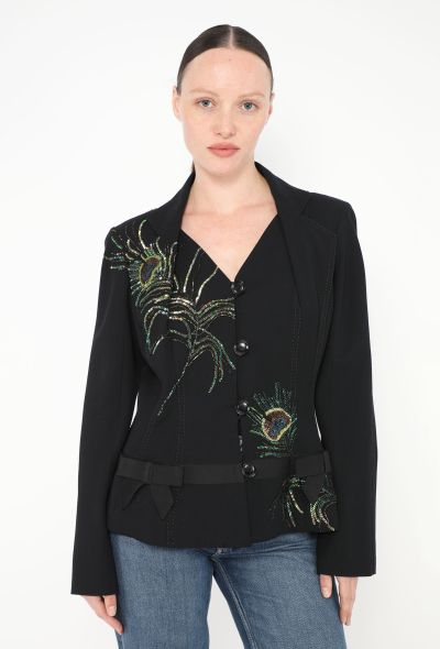 Dior Rare 2004 Embellished Bow Bar Jacket - 1 Dior Rare 2004 Embellished Bow Bar Jacket - 1