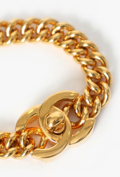 Chanel 1995 'CC' Gourmette Bracelet - 2