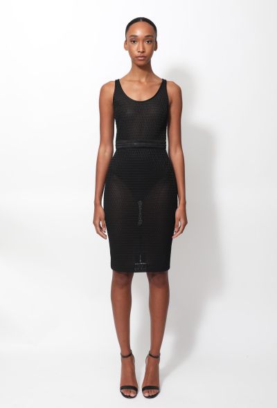                             2014 Fitted Mesh Dress - 1