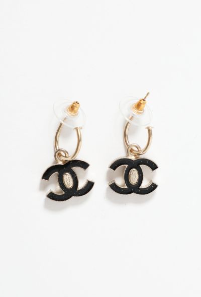                             Embellished 'CC' Earrings - 2