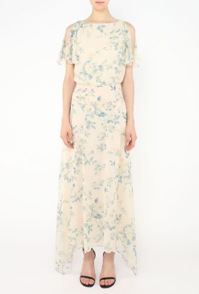 Céline 2020 Blooming Floral Chiffon Dress - 2 Céline 2020 Blooming Floral Chiffon Dress - 2