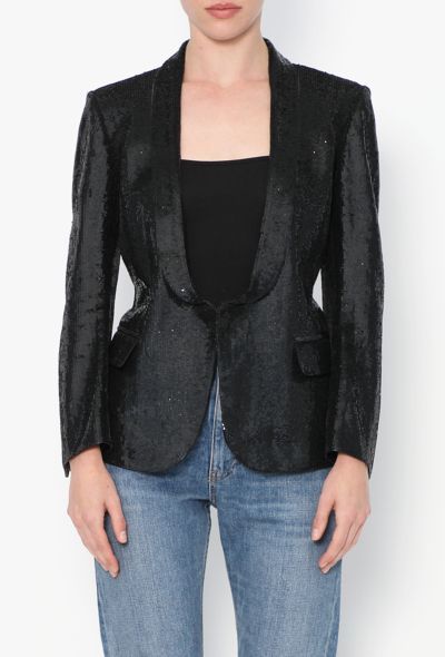 Balmain 2020 Sequin Embroidered Blazer - 1 Balmain 2020 Sequin Embroidered Blazer - 1