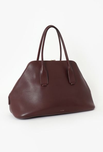 The Row Burgundy Large Devon Bag - 2