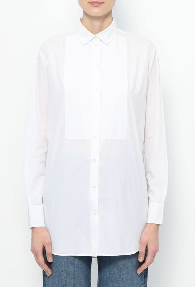 Céline Classic Cotton Bib Shirt - 1