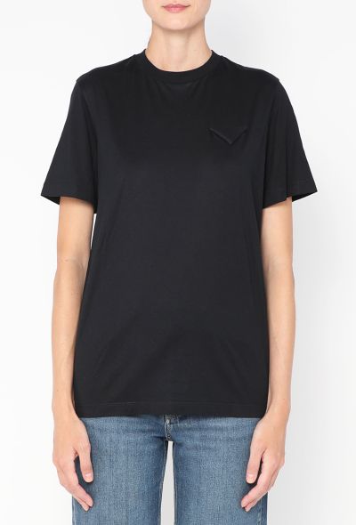 Prada Lace-Up Cotton T-Shirt, 2022 - 2