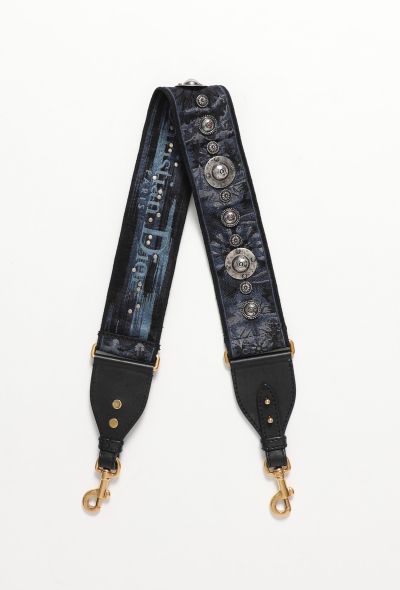 Dior Navy Printed Bag Strap - 2 Dior Navy Printed Bag Strap - 2
