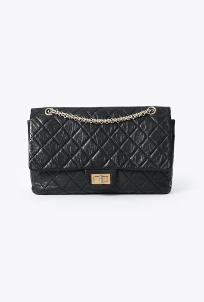 Chanel Black 2.55 Jumbo Flap Bag - 1