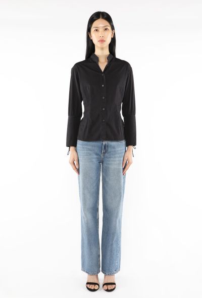 Saint Laurent Lace-Up Corset Cuff Shirt, 2001 - 1