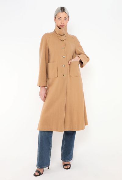 Chloé '80s Camel Car Coat - 2