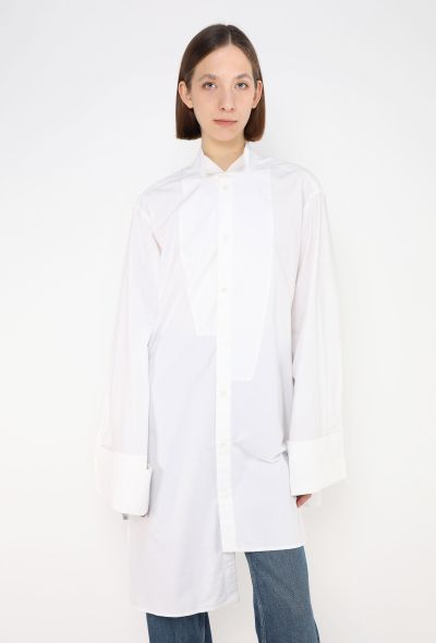 Loewe 2023 Asymmetrical Cotton Shirt - 1