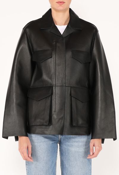Toteme 2025 Army Leather Jacket - 1 Toteme 2025 Army Leather Jacket - 1