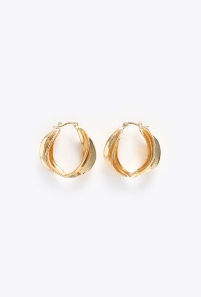 Céline Resort 2018 Twisted Hoop Earrings - 1 Céline Resort 2018 Twisted Hoop Earrings - 1