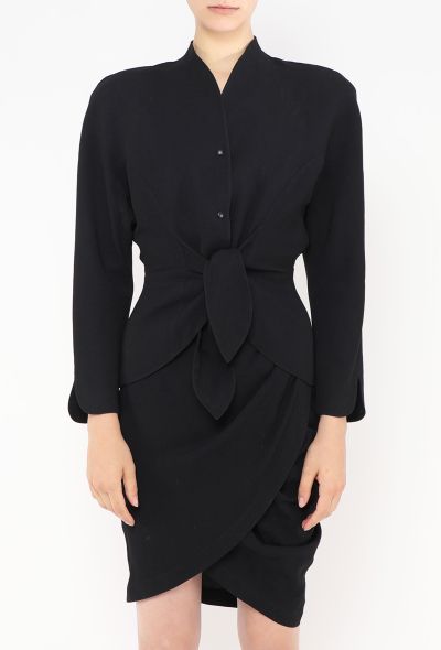 Thierry Mugler Late '80s Asymmetrical Knotted Ensemble - 2