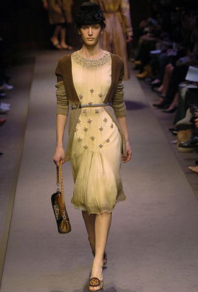 Prada F/W 2004 Lizard Embellished Shoulder Bag - 2 Prada F/W 2004 Lizard Embellished Shoulder Bag - 2