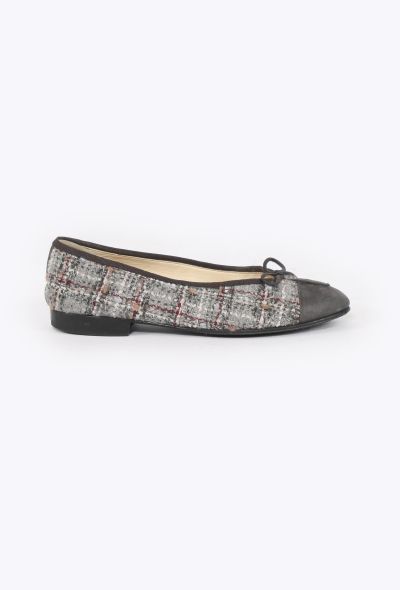 Chanel Tweed Cap-Toe Ballerinas, 2024 - 1