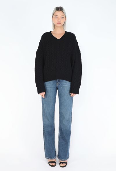 Loewe Cable-Knit Cropped Sweater - 2