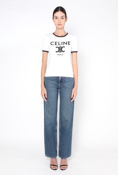 Céline 2023 Triomphe Emblem T-Shirt - 2 Céline 2023 Triomphe Emblem T-Shirt - 2
