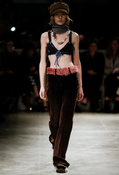 Prada 2017 Corduroy Flare Trousers - 2