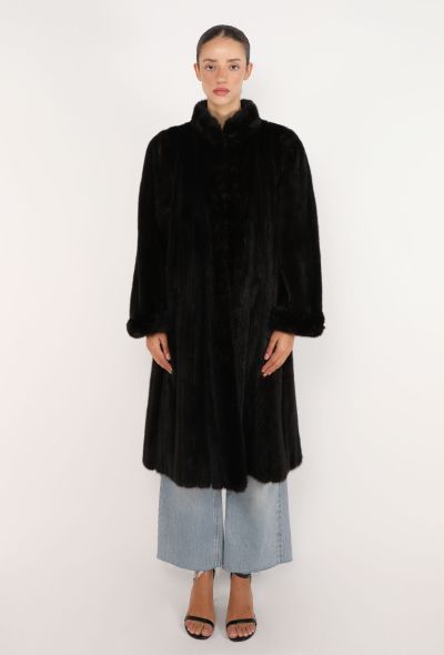 Saint Laurent Vintage Mink Fur Coat - 2