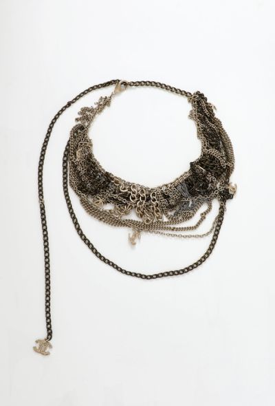                             2011 Fringed Chainlink Necklace - 2