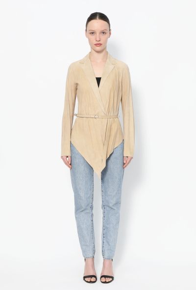 Hermès S/S 2011 Belted Suede Jacket - 1