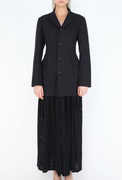 Yohji Yamamoto '90s Hybrid Crochet Blazer Dress - 2