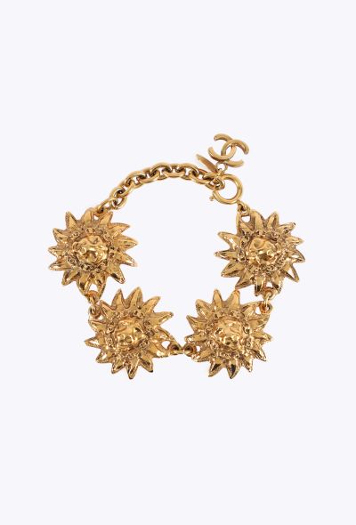 Chanel Vintage Lion Sun Link Bracelet, 1980s - 1