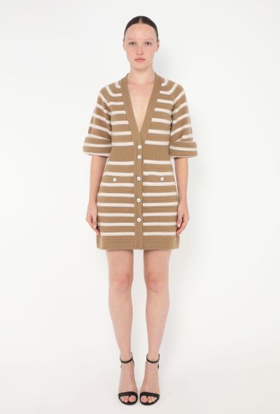 Chanel S/S 2015 Striped Cashmere Dress - 1 Chanel S/S 2015 Striped Cashmere Dress - 1