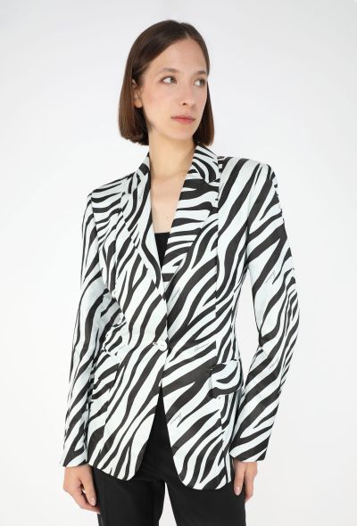 Gucci S/S 1996 Zebra Print Suit - 1
