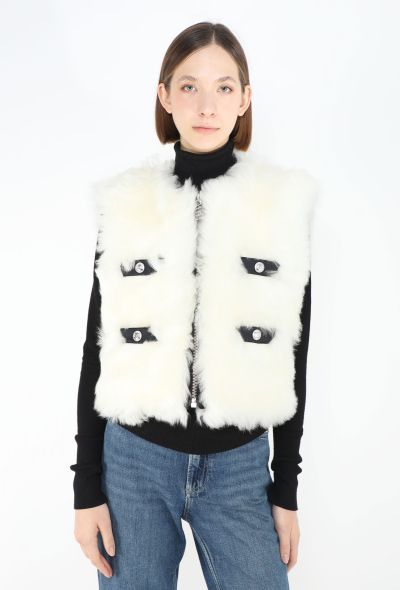 Chanel 2023 Coco Neige Reversible Shearling Vest - 1